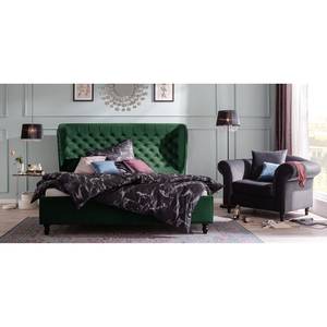 Gestoffeerd bed Monroe fluweel Antiek groen - 140 x 200cm