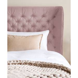 Gestoffeerd bed Monroe fluweel Mauve - 180 x 200cm