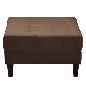 Pouf repose-pieds Elnora Velours - Marron