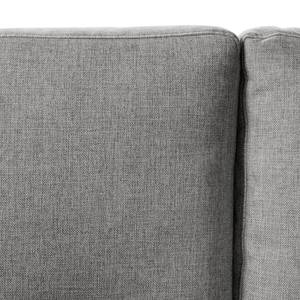 Ecksofa MAISON 2-Sitzer mit Longchair Webstoff - Webstoff Inas: Platin - Longchair davorstehend links