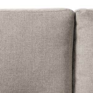 Ecksofa MAISON 2-Sitzer mit Longchair Webstoff - Webstoff Inas: Cappuccino - Longchair davorstehend rechts