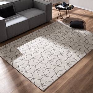 Tapis Opus Tissu mélangé - Crème - 160 x 230 cm