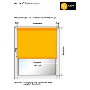 Klemmfix Rollo Win Move Weiß / Grün - 90 x 210 cm