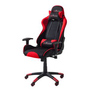 Fauteuil gamer mcRacing I Tissu - Noir / Rouge