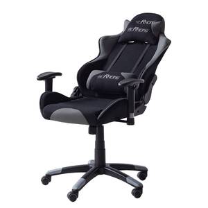 Gaming Chair mcRacing I Webstoff - Schwarz / Grau