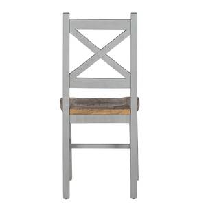 Chaises Balignton (lot de 2) Pin massif - Blanc - Gris