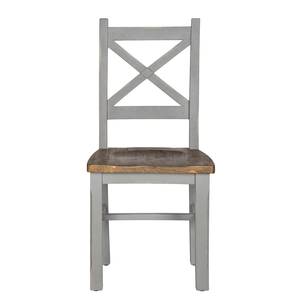 Chaises Balignton (lot de 2) Pin massif - Blanc - Gris