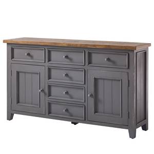 Sideboard Balignton I Kiefer massiv - Grau