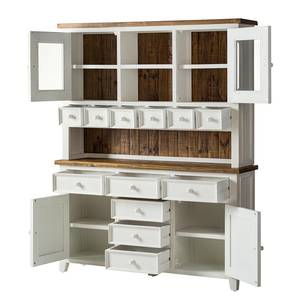 Armadio buffet Balignton Legno massello di pino - Bianco