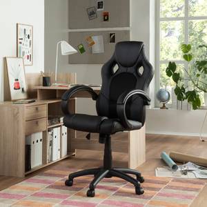 Gaming Chair Livaro Kunstleder / Mesh - Schwarz