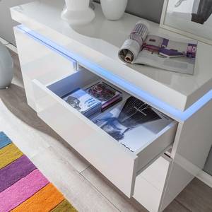 Cassettiera Emblaze II illuminazione incl. - - bianco lucido