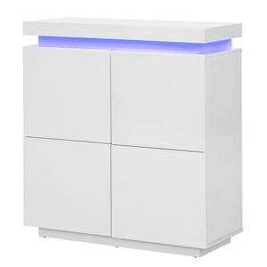 Cassettiera Emblaze illuminazione incl. - - bianco lucido