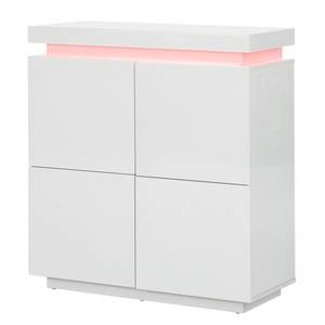 Cassettiera Emblaze illuminazione incl. - - bianco lucido