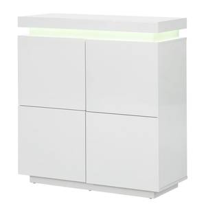 Cassettiera Emblaze illuminazione incl. - - bianco lucido