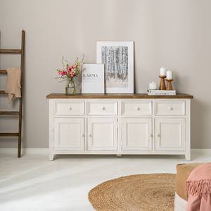 Credenza Balignton II Pino massello. - Bianco