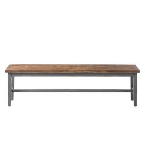 Banc Balignton II Pin massif - Gris - Largeur : 160 cm