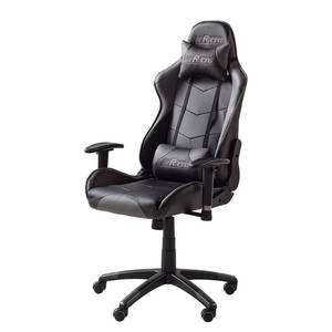 Chaise de bureau mcRacer II Imitation cuir / Nylon - Noir / Gris