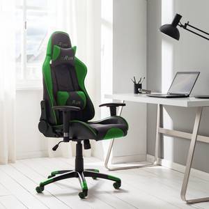 Gaming Chair mcRacer II Ecopelle/Nylon - Nero / Verde