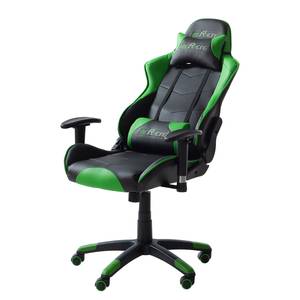 Gaming Chair mcRacer II Ecopelle/Nylon - Nero / Verde