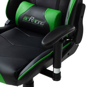 Gaming Chair mcRacer II Ecopelle/Nylon - Nero / Verde