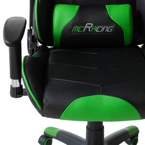 Gaming Chair mcRacer II Kunstleder / Nylon - Schwarz / Grün