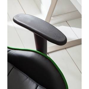 Chaise de bureau mcRacer II Imitation cuir / Nylon - Noir / Vert