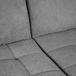 Canapé d’angle Charlo Tissu Soan: Gris - Méridienne courte à gauche (vue de face) - Sans fonction couchage