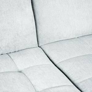 Canapé d’angle Charlo Tissu Soan: Bleu pastel - Méridienne courte à gauche (vue de face) - Sans fonction couchage