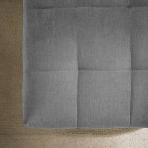 Canapé d’angle Charlo Tissu Soan: Gris - Méridienne courte à droite (vue de face) - Sans fonction couchage
