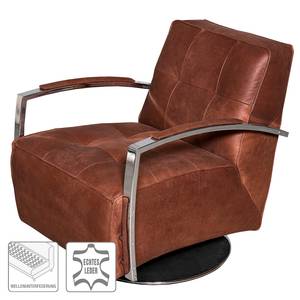 Sessel Gifford II Echtleder Echtleder - Cognac