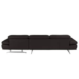 Ecksofa Kingman Echtleder Espresso - Longchair davorstehend rechts