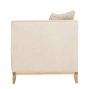 Chaise longue Blomma geweven stofe - Beige - Armleuning vooraanzicht rechts - Eik