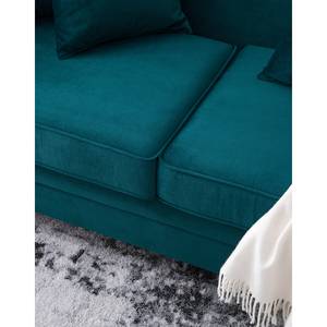 Sofa York (3-Sitzer) Samt Stoff Chepi: Petrol