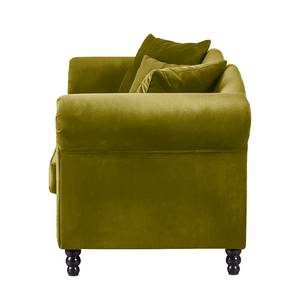 Sofa York (3-Sitzer) Samt Stoff Chepi: Olivgrün