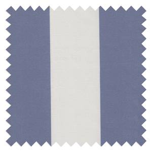 Fauteuil à oreilles Sofia XXL Tissu bleu à rayures - Bleu / Blanc