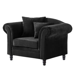 Fauteuil York Antraciet fluweel