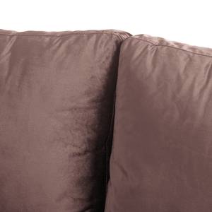 Canapé d'angle LAONA Velours - Velours Pauno: Mauve - Méridienne courte à gauche (vue de face) - Sans repose-pieds