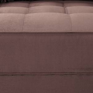 Ecksofa LAONA Samt Pauno: Mauve - Longchair davorstehend links - Ohne Hocker