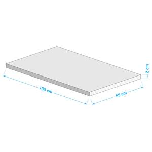 Tablettes Solutions Gris argenté - Largeur : 100 cm