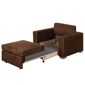 Fauteuil convertible Latina IV Aspect cuir - Marron