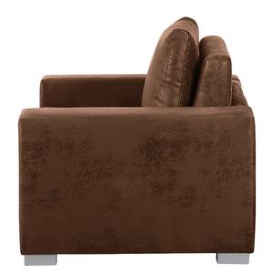 Slaapfauteuil Latina IV antiek leren look - Bruin