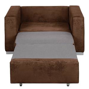 Fauteuil convertible Latina IV Aspect cuir - Marron