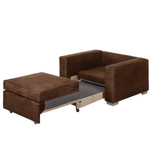 Fauteuil convertible Latina IV Aspect cuir - Marron