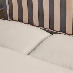 Sofa letto Latina con bracciolo sloping Tessuto Doran: color crema - Larghezza: 170 cm