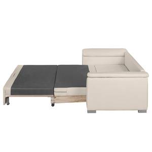 Sofa letto LATINA con bracciolo sloping Tessuto Doran: color crema - Larghezza: 190 cm