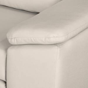 Sofa letto LATINA con bracciolo sloping Tessuto Doran: color crema - Larghezza: 190 cm