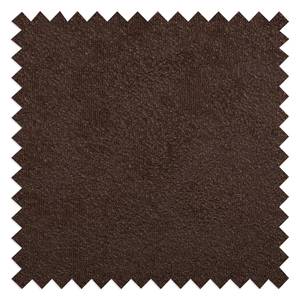 Slaapbank LATINA met Schuine Armleuning Microvezel Afua: Chocoladebruin - Breedte: 210 cm