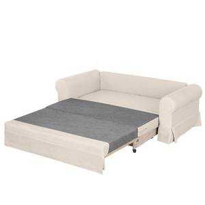 Schlafsofa LATINA Country mit Husse Webstoff - Stoff Doran: Creme - Breite: 185 cm