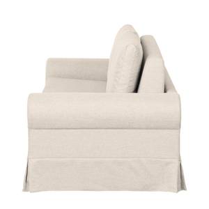Canapé-lit LATINA Country avec housse Tissu - Tissu Doran : Crème - Largeur : 205 cm