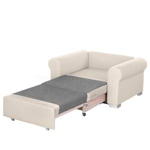 Fauteuil-lit LATINA Basic Country Tissu - Tissu Doran : Crème - Largeur : 125 cm